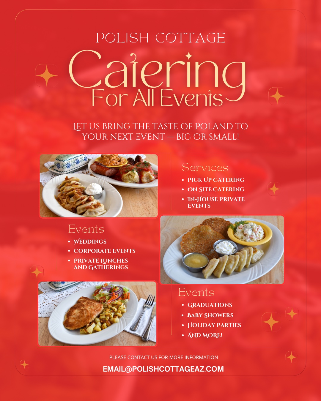 Polish Cottage restaurant promotion